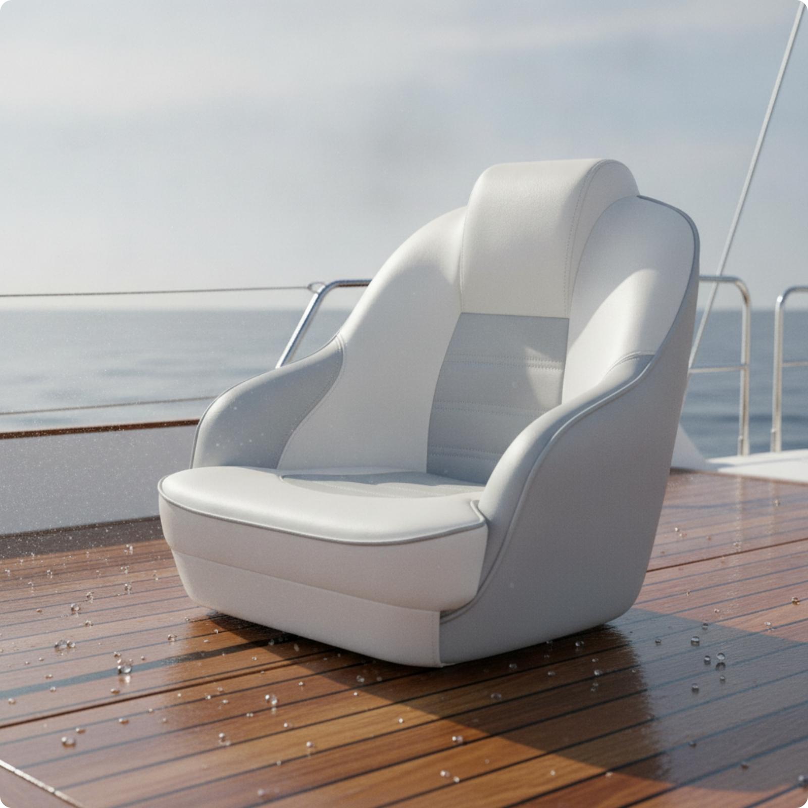 Fishing Boat Seat - Deniz Kaptan Koltuğu Yüksek Sırtlı Lüks